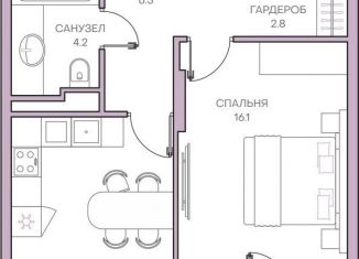 Продажа 1-комнатной квартиры, 48.4 м2, Пензенская область