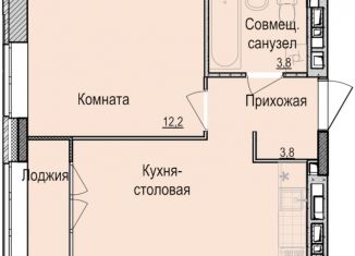 Продажа однокомнатной квартиры, 35.2 м2, Ижевск, ЖК Скандинавия