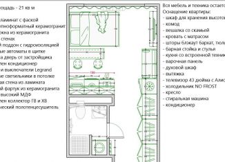 Продается квартира студия, 21 м2, рабочий посёлок Томилино, микрорайон Птицефабрика, 35к3