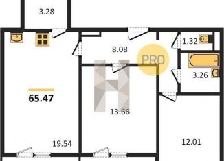 Продам двухкомнатную квартиру, 65.5 м2, село Новая Усмань, бульвар Художников, 2Г