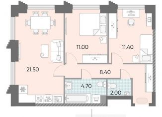 Продажа 2-ком. квартиры, 59 м2, Москва, метро Калужская, жилой комплекс Обручева 30, к1