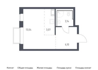 Продам квартиру студию, 25.4 м2, Московская область, жилой комплекс Томилино Парк, к6.1