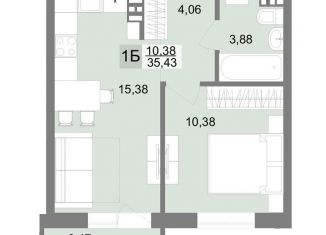 Продается однокомнатная квартира, 35.4 м2, Екатеринбург, метро Ботаническая, улица Шолохова, 2