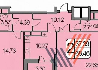 Продажа двухкомнатной квартиры, 71 м2, Котельники, жилой комплекс Белые Росы, к2, ЖК Белые Росы