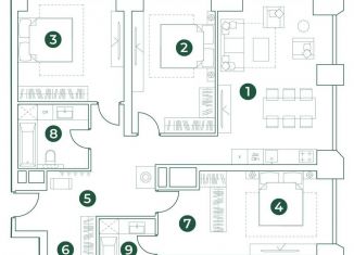 4-ком. квартира на продажу, 112.6 м2, Москва, район Марфино, Ботаническая улица