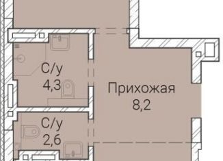 Продажа однокомнатной квартиры, 68.5 м2, Новосибирск, Овражная улица, 2А