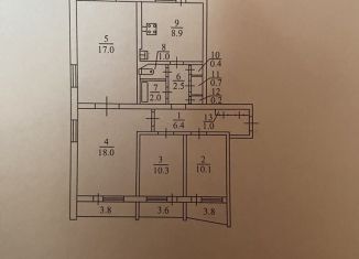 Четырехкомнатная квартира на продажу, 92.1 м2, Саратов, улица имени Н.Г. Чернышевского, 17, Заводской район