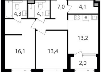 Продажа 2-комнатной квартиры, 64.2 м2, Москва, жилой комплекс Петровский Парк 2, к1