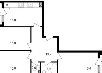 Продаю трехкомнатную квартиру, 85.6 м2, Москва, Михалковская улица, 48с8, ЖК Михалковский