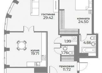 Продам 3-комнатную квартиру, 124.1 м2, Москва