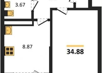 Продам однокомнатную квартиру, 34.9 м2, Воронеж, улица Славы, 7