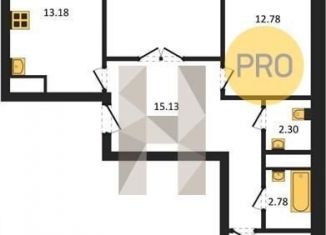 Продается 3-ком. квартира, 77.4 м2, Воронеж, Железнодорожный район, улица Рокоссовского, 47