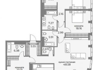 Продается 4-ком. квартира, 179.9 м2, Москва, ЦАО