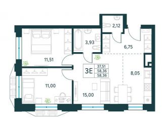 Продаю 3-комнатную квартиру, 58.4 м2, Москва, ЮВАО