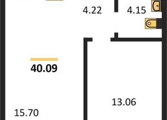 Продаю 1-ком. квартиру, 40.1 м2, Новосибирск, улица Авиастроителей, 3/1, метро Берёзовая роща