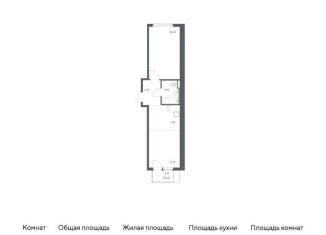 Продам 1-ком. квартиру, 45.1 м2, Москва, жилой комплекс Остафьево, к20