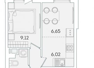 Продаю 1-ком. квартиру, 30.1 м2, Ленинградская область, Графская улица, 6к3