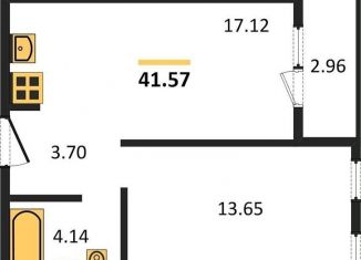 Продажа 1-комнатной квартиры, 41.6 м2, Новосибирск, улица Авиастроителей, 3/1, метро Берёзовая роща