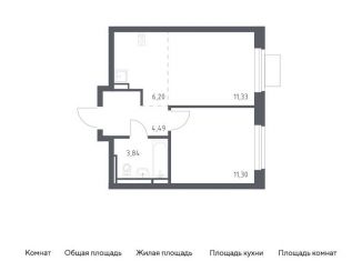 Продам 1-ком. квартиру, 37.2 м2, Московская область, жилой комплекс Новое Видное, 13.1