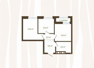 Продаю 2-ком. квартиру, 42.5 м2, Новокузнецк, улица Зорге, 17