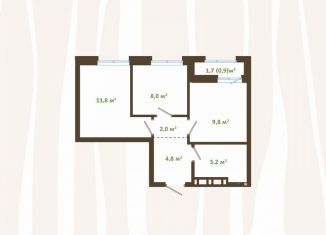 Продажа 2-ком. квартиры, 42.5 м2, Новокузнецк, улица Зорге, 17