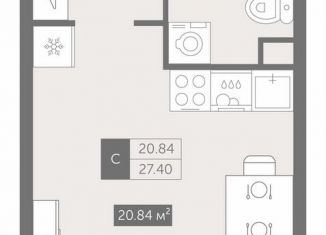 Продаю квартиру студию, 27.4 м2, Санкт-Петербург