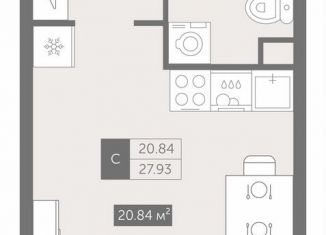 Продается квартира студия, 27.9 м2, Санкт-Петербург