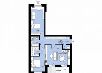 Продажа 3-ком. квартиры, 91.2 м2, Сыктывкар, Октябрьский проспект, 137