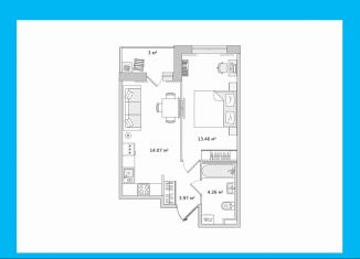 Однокомнатная квартира на продажу, 35.8 м2, посёлок Парголово, Михайловская дорога, 6