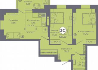 Продается 3-ком. квартира, 68 м2, Ростов-на-Дону, Советский район