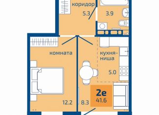 2-ком. квартира на продажу, 41.6 м2, Пермь