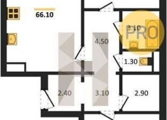 Продам 2-комнатную квартиру, 66.1 м2, Воронеж, улица Фёдора Тютчева, 105