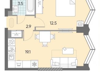 Продажа 1-ком. квартиры, 38 м2, Москва, ЖК Зиларт, 21/22, метро ЗИЛ
