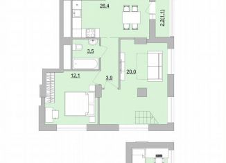 Продается 2-ком. квартира, 81.8 м2, Екатеринбург, Верх-Исетский район, Черкасская улица, 5к3