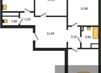 Продажа трехкомнатной квартиры, 83.1 м2, Воронеж