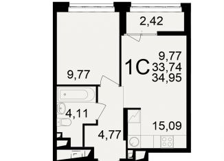 Продаю 2-ком. квартиру, 35 м2, Рязань