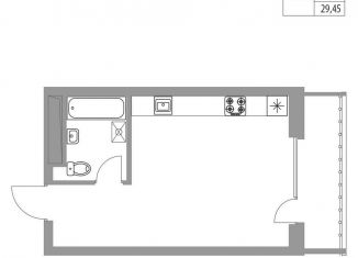 Продам квартиру студию, 29.5 м2, Татарстан