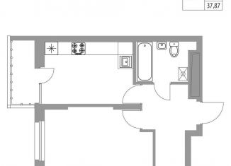 Продается 1-комнатная квартира, 37.9 м2, Татарстан