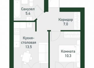Продажа 1-ком. квартиры, 36.6 м2, Екатеринбург, улица Амундсена, 183/2, Ленинский район