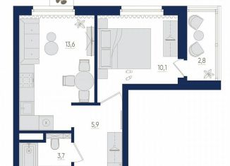 Продаю 1-комнатную квартиру, 34.7 м2, Республика Башкортостан