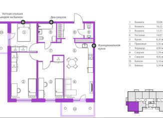 Продажа 4-комнатной квартиры, 90.4 м2, Карелия