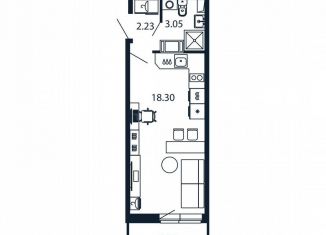Квартира на продажу студия, 23.7 м2, Мурино, Ручьёвский проспект, 20