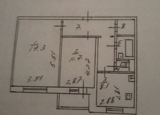 Продается двухкомнатная квартира, 54.2 м2, Воронеж, Минская улица, 63