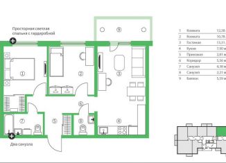 Продается 3-комнатная квартира, 64.9 м2, Карелия