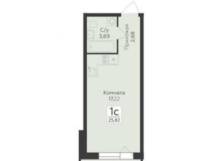 Продается квартира студия, 25.8 м2, Воронеж