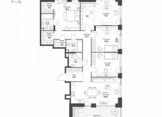 Продам четырехкомнатную квартиру, 136.8 м2, Москва, метро ЗИЛ