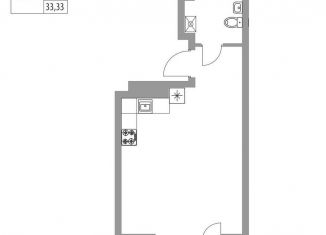 Продажа квартиры студии, 33.3 м2, Татарстан