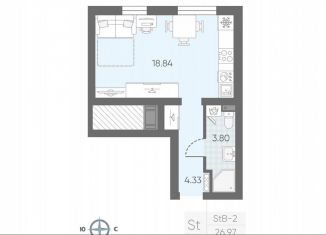 Продается квартира студия, 26 м2, Санкт-Петербург