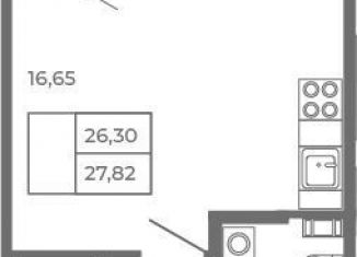 Продаю квартиру студию, 26.3 м2, Сертолово