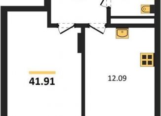 Продается однокомнатная квартира, 41.9 м2, Воронеж, Московский проспект, 66